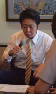 2018.06.04 高島宗一郎福岡市長訪問：薬物乱用防止啓発メッセージの録音